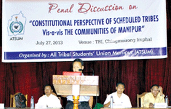 Delegate speaks during panel discussion