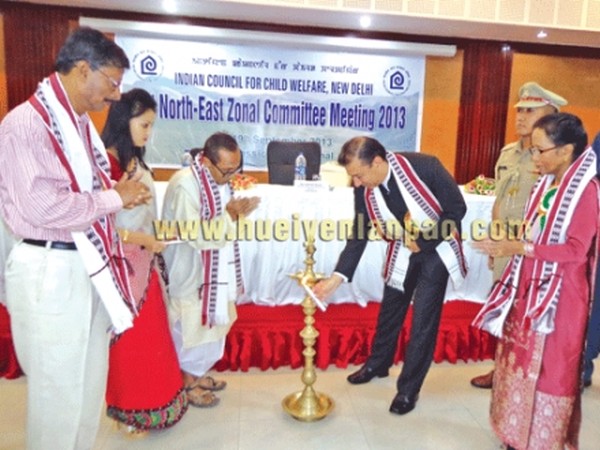 Governor Dr Ashwani Kumar inaugurating the Ist North East Zonal Committee Meeting of Indian Council for Child Welfare at Classic Hotel, Imphal 