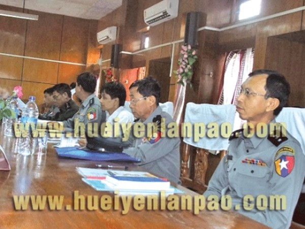 Myanmarese delegation participating in the quarterly meeting