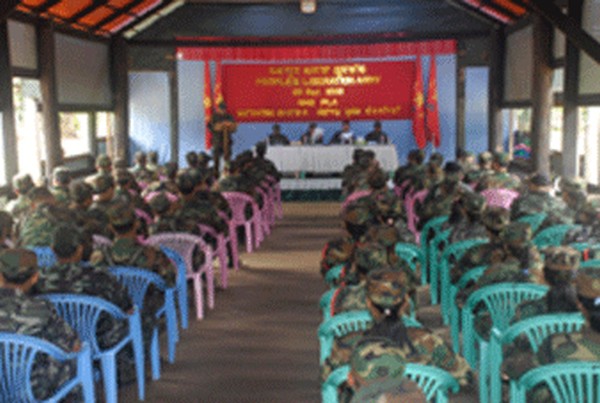 People's Liberation Army (PLA), armed wing of RPF celebrating its raising day at its General Headquarters 