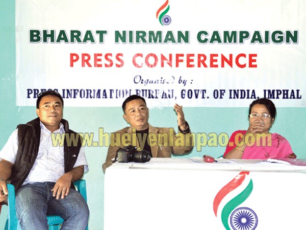 Stage set for Bharat Nirman Campaign at Chandel