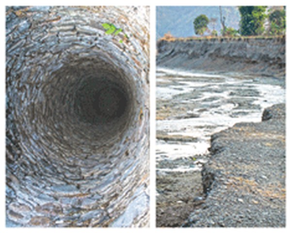a dry well at Kangla