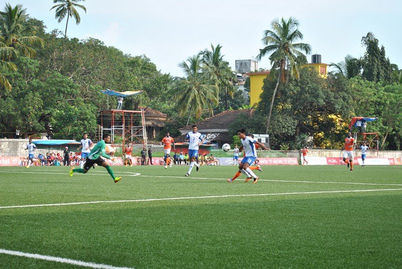 Rangdajied United match against Sporting Clube de Goa 