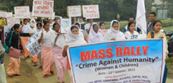 Rally staged against growing crimes against women