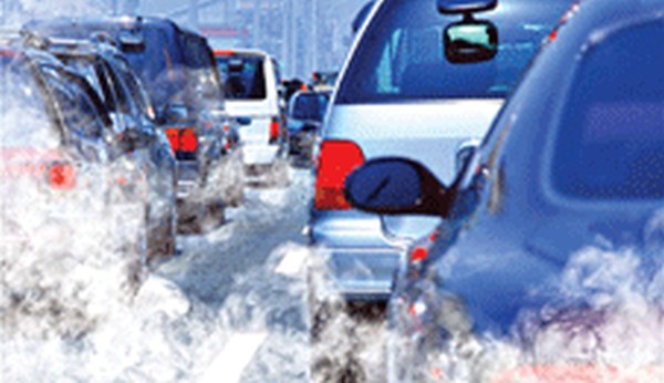 Picture of vehicles spewing smoke