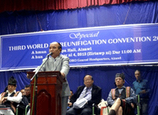 Mizoram Ex-CM Zoramthanga speaking