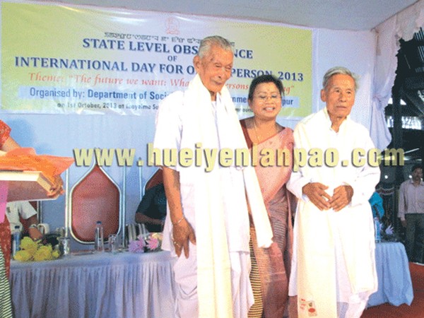 Elderly persons honoured on their day