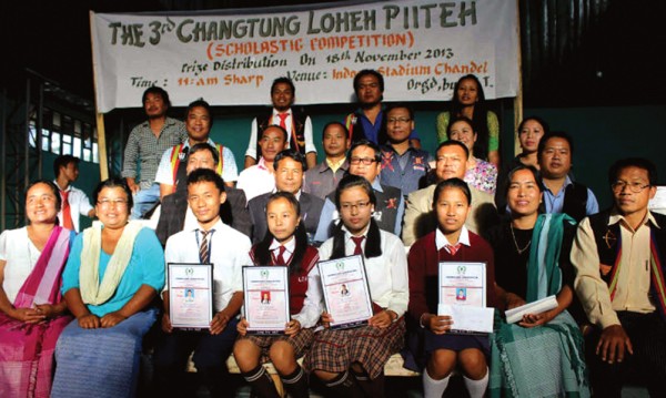 The prize distribution ceremony of the 3rd Changtung Lohe Piiteh, a scholastic Competition organized by Anal Lenruwl Tangpi (ALT)