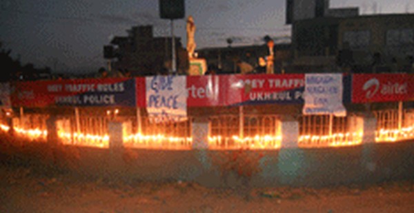 Candlelight vigil in Ukhrul