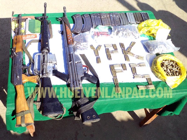 Arms recovered by Yairipok Police