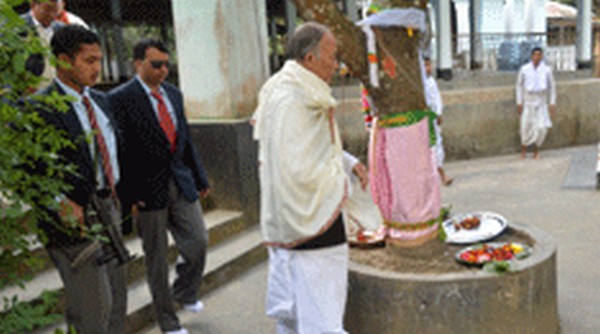 Chief Minister inspecting  Kaina