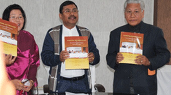 Govindas Konthoujam releasing 'Industrial potential in Manipur and Look East Policy of India'