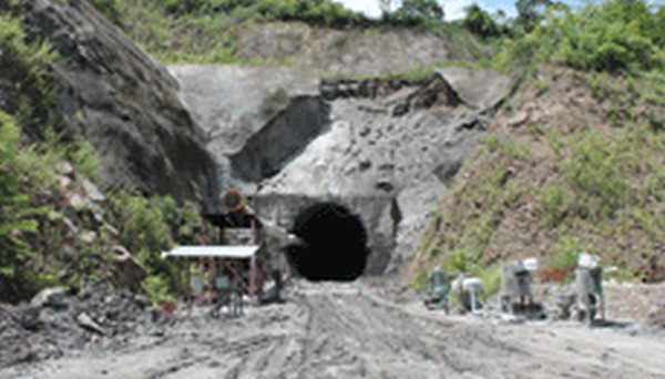 File pic of a tunnel dug for Imphal-Jiribam railway line