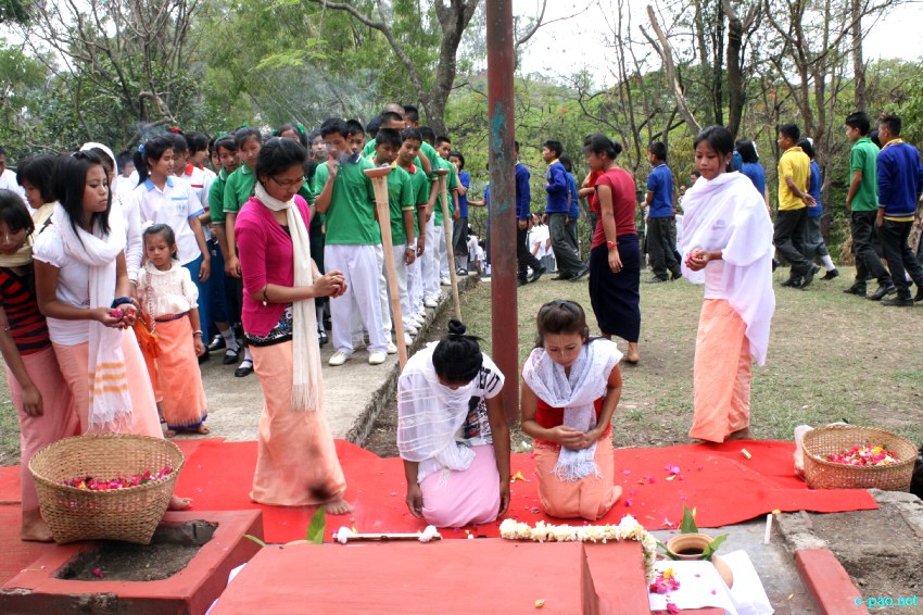 33rd Realisation Day (Meekap Thokpa Numit) Observance by AMSU at Pishum Chinga Macha, Singjamei, Imphal