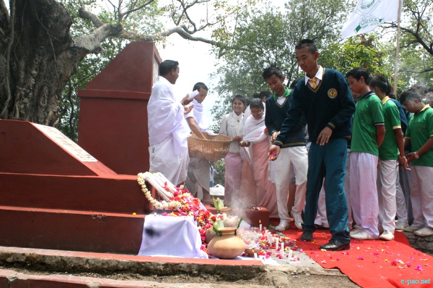33rd Realisation Day (Meekap Thokpa Numit) Observance by AMSU at Pishum Chinga Macha, Singjamei, Imphal