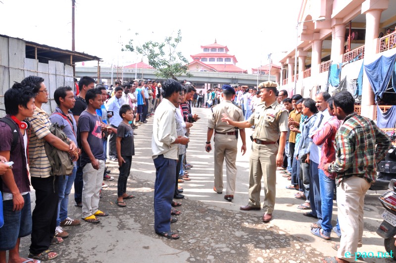 Imphal West District Police conducted search operations at Paona bazar and Masjid Road areas, Imphal :: 2nd August 2013