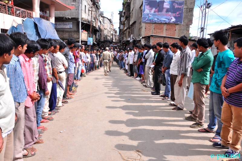 Imphal West District Police conducted search operations at Paona bazar and Masjid Road areas, Imphal :: 2nd August 2013