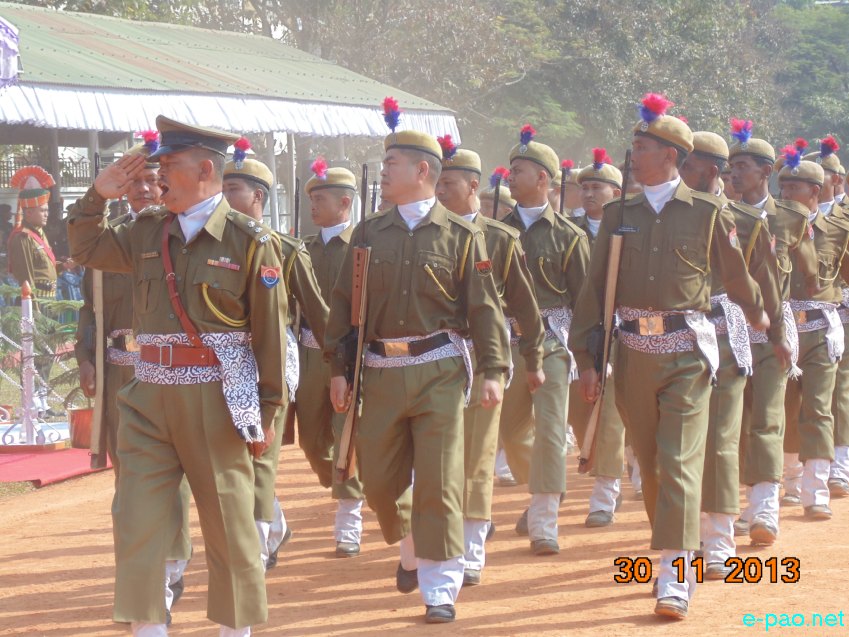 Director General of Manipur Police (DGP) MK Das Retired at 1st MR Ground, Imphal :: November 30 2013