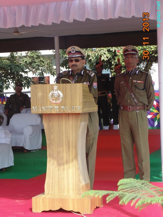 Director General of Manipur Police (DGP) MK Das Retired at 1st MR Ground, Imphal :: November 30 2013