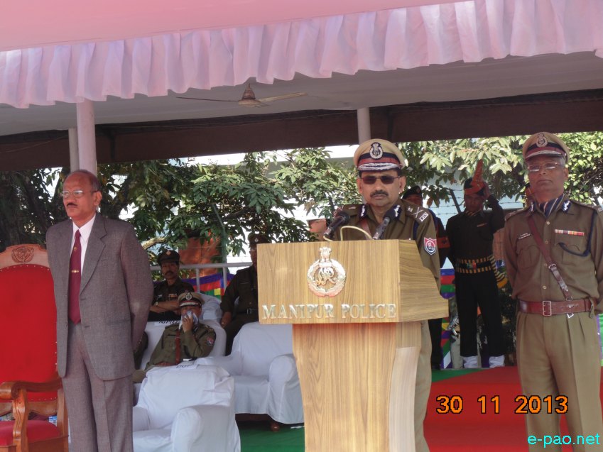 Director General of Manipur Police (DGP) MK Das Retired at 1st MR Ground, Imphal :: November 30 2013