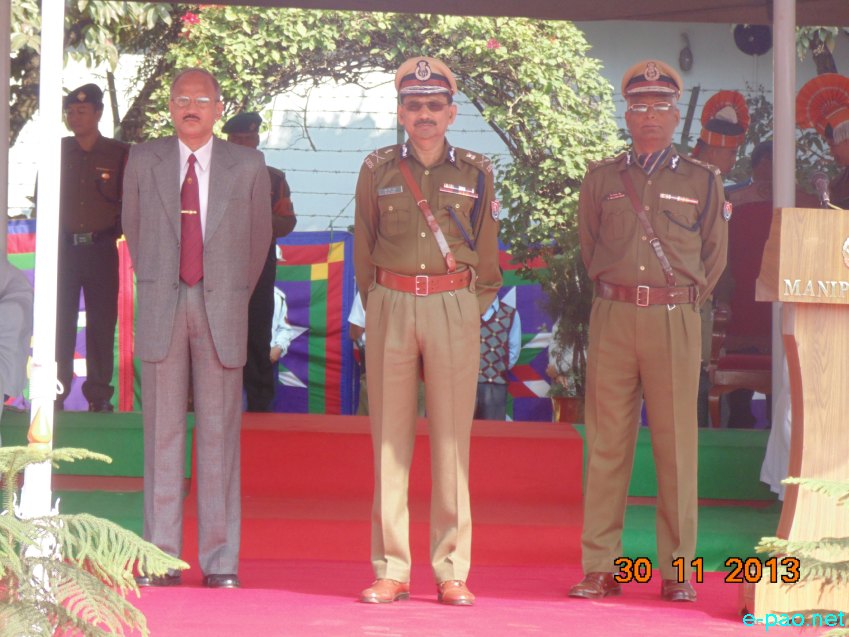 Director General of Manipur Police (DGP) MK Das Retired at 1st MR Ground, Imphal :: November 30 2013