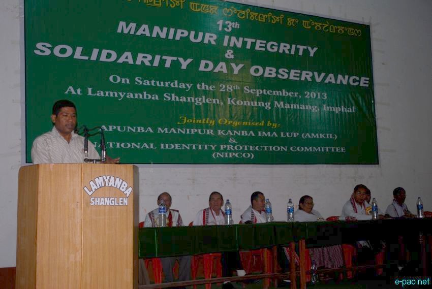 13th Manipur Integrity and Solidarity Day at Lamyanba Shanglen, Imphal :: 28 September 2013