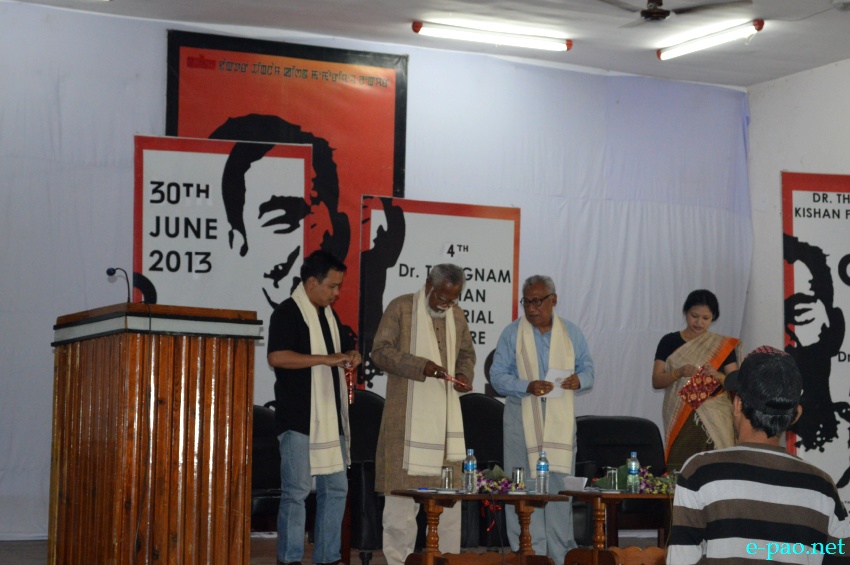 4th Dr Thingnam Kishan Memorial Lecture  with a lecture by Padmashree Heisnam Kanhailal at Hotel Imphal :: June 30 2013