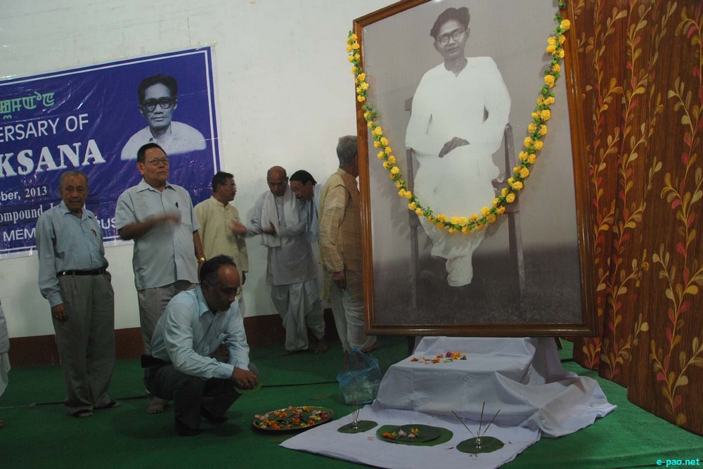 89th birth anniversary of RK Maipaksana observed at Lamyanba Shanglen :: 11 October 2013