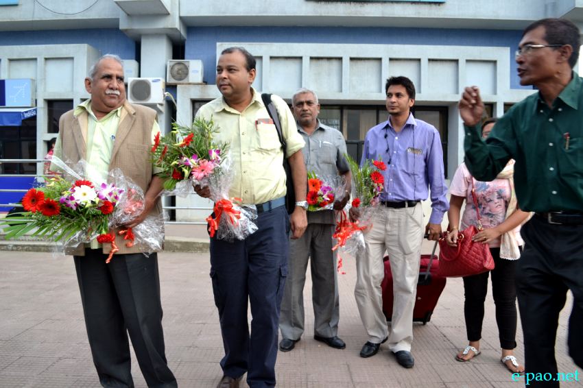 Team of Press Council of India arrived at Imphal to take stock on conditions of state journalists :: 24 September 2013
