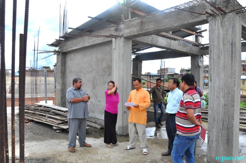 Inspection of Directorate of Information & Public relations (DIPR) office building at Keishampat :: July 27, 2013