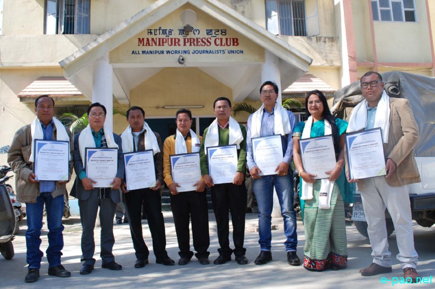 Journalist Awards Winners on the occasion of National Press Day  on 16th November, 2013 