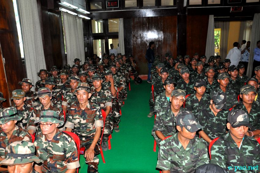 155 cadres of four different underground groups 'Surrendering / Home Coming Ceremony' at 1st MR, Imphal  :: 09 September 2013