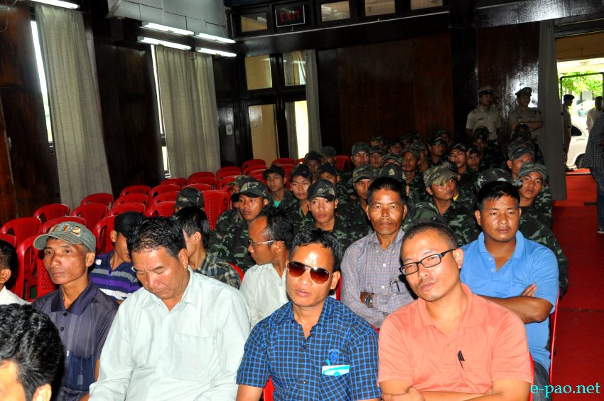 155 cadres of four different underground groups 'Surrendering / Home Coming Ceremony' at 1st MR, Imphal  :: 09 September 2013
