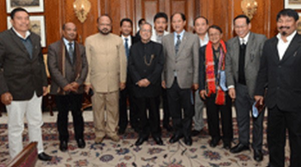 The NERPF team along with President of India