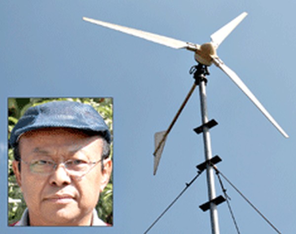 Windmill installed at Heisnam family
