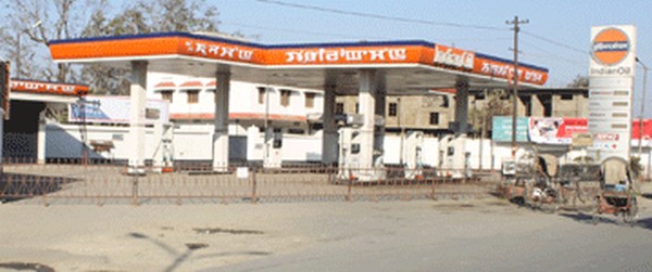 File pic of a petrol pump closed during the blockade period