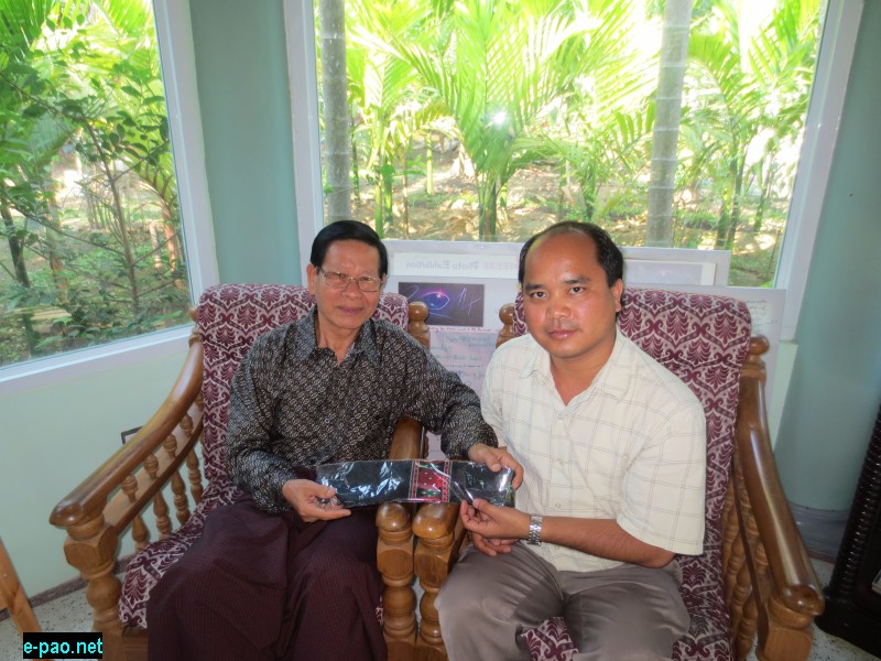 Nehginpao Kipgen met former Myanmar Prime Minister
