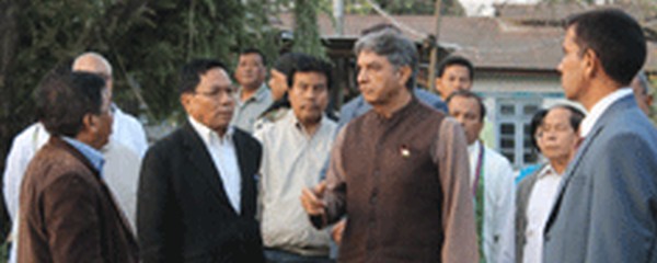 A visibly annoyed Governor at shabby JNMDA premises