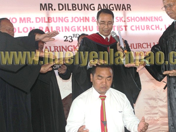 Dilbung Angwar Lamkang ordained