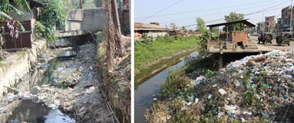Wastes dumped at Nambul river