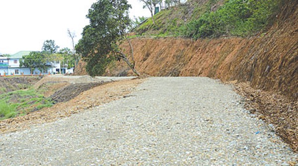 Road constructed at Langthabal hill
