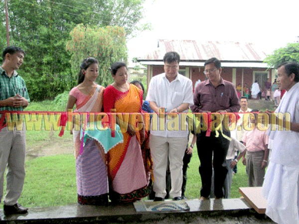 RK Anand at inaugural function of a newly constructed Community Hall at Hiyangthang Maning Leikai