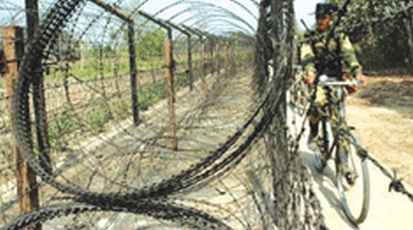 A BSF man at the border