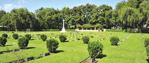 A picteresque view of the Imphal War Cemetry