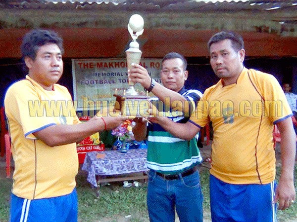 Dibong GP lift trophy of 7th Makhon Lal Memorial Veteran Football Tournament