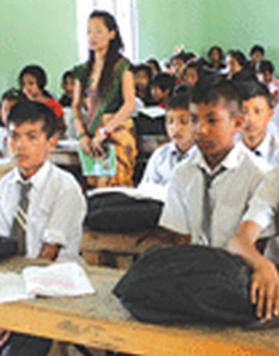 inspection visit to Moirangpurel High School