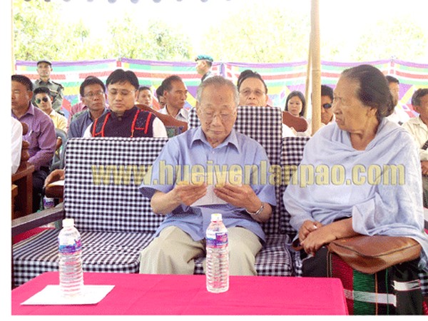 Former Chief Minister Rishang Keishing  inaugurated 'Peace Hall'