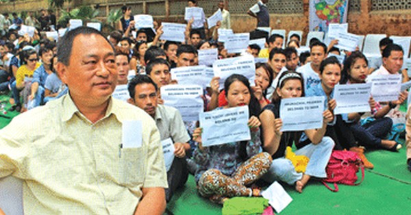 'China map' evokes strong protest from Arunachal Pradesh students, youth