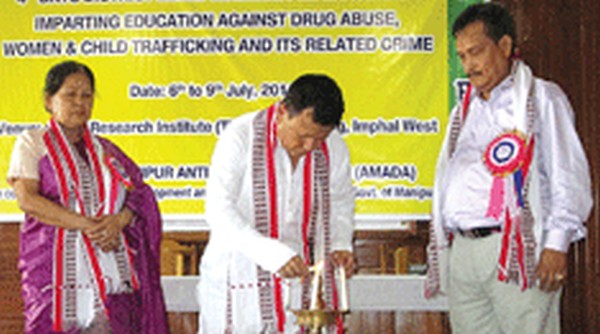 A four-day training programme on imparting education on drug abuse, women and child trafficking