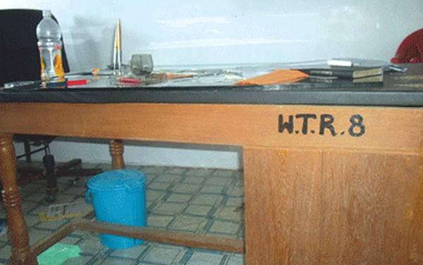 Office room of NSCN-IM's Wung Tangkhul Region tactical Hqs raided by security forces on July 13